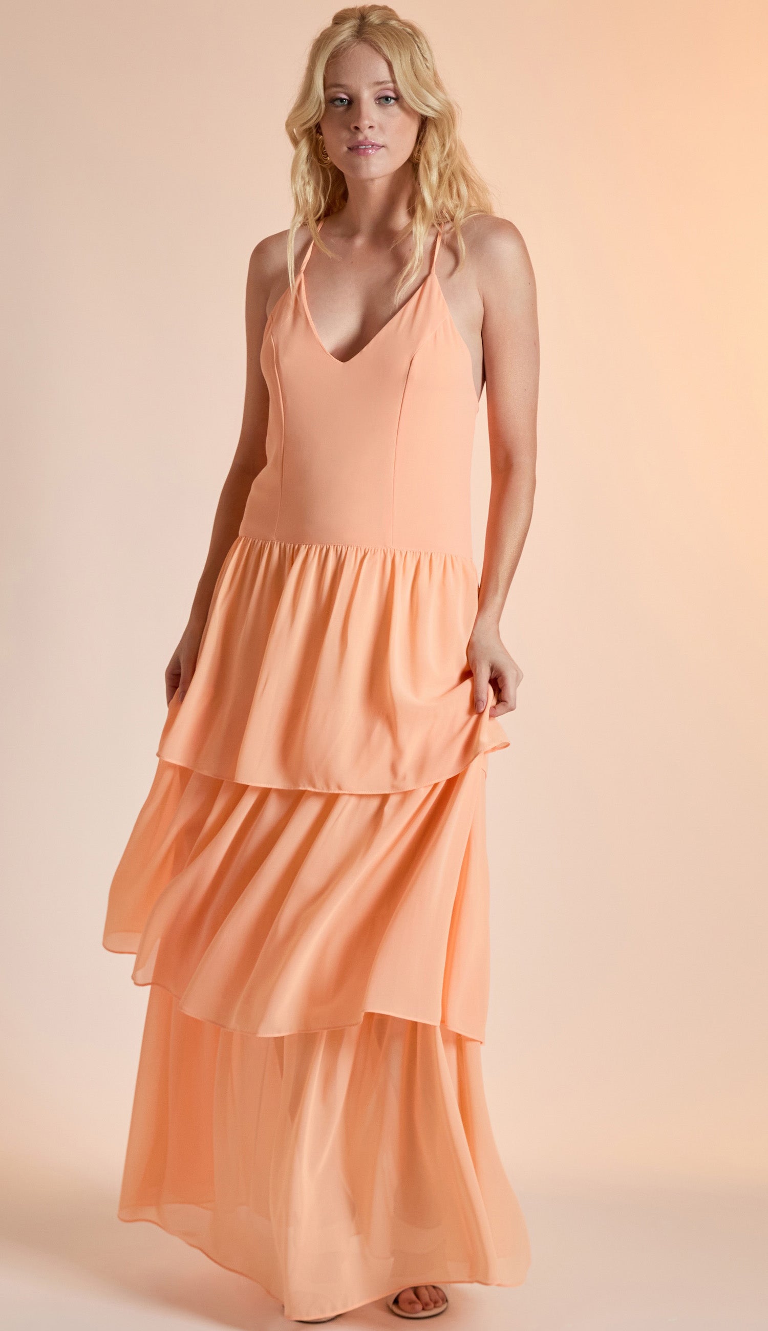 Vestido Alegria Pêssego