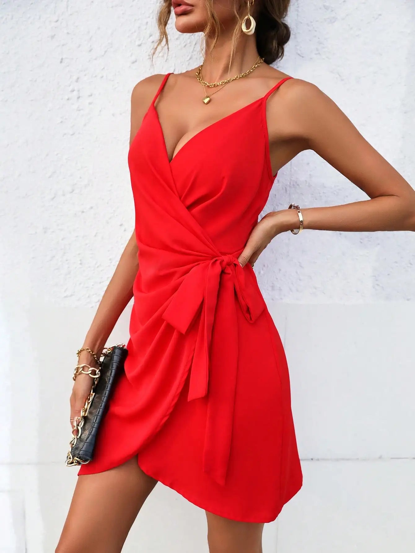 Vestido Curto Sem Alça Vermelho