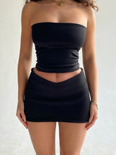 Conjunto Feminino Cropped Tube e Mini Saia